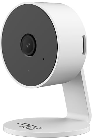 Beghelli Videocamera di Sorveglianza Mini Plus Dom-e Smart Wi-Fi Full HD 3MP con Visione Notturna, Audio a Due Vie, Rilevamento Movimento e Suono, Sirena Integrata, Compatibile Alexa e Google (Bianco)