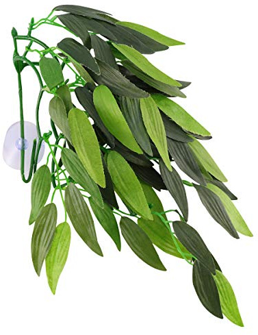 BESPORTBLE Plante Aquarium Artificielle en Résine Verte, Rotin Réaliste, Facile à Nettoyer, Décoration Sûre pour Poissons Aquarium ou Bar