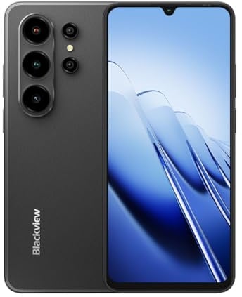 Blackview WAVE 10 | 6,88 HD+ IPS 120Hz | 32GB RAM + 128GB (2TB) | Schwarz | Smartphone LTE | 5000mAh Akku | Android 16 | 32MP + 13MP Kamera | Dual SIM | GPS | 2 Jahre Garantie