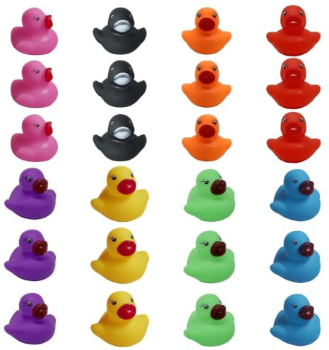 24 Stück Gummienten Badeente Quietscheente Mini Enten | Badeenten, Quietscheenten, Mini Enten, Kleine Enten, Für Party, Badespiel, Farben Lernen, Enten Set, Bunte Gummienten