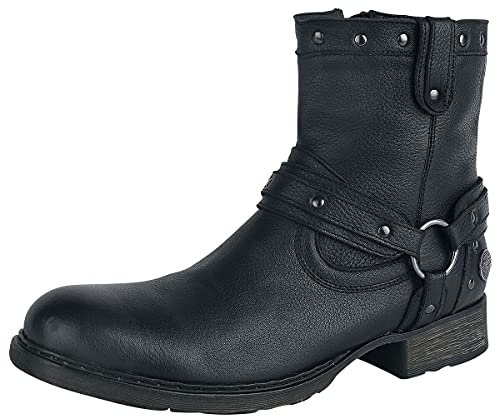 Rock Rebel by EMP Herren schwarze Boots mit Nieten EU44