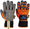 Portwest Aqua-Seal Pro Winter-Stoss-Schutz-Handschuh, Größe: XXL, Farbe: Orange/Blau, A726O4RXXL