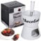 Urbn Chef Kit de fondue au chocolat avec bol en céramique bougie chauffe-plat et 2 fourchettes