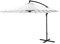 Ampelschirm Ø 300 cm weiß mit Kurbel Parasol Sonnenschirm Marktschirm Gartenschirm Alu Aluminium 3 m