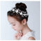 IYOU Princesse Blanche Fleur Bande De Cheveux Robe De Cheveux De Perles De Mariée Accessoires De Cheveux pour les filles