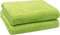 ZOLLNER 2er Set Badetücher - weiche und saugstarke Duschtücher - waschbar bis 95°C - Baumwolle - 100x150 cm in grün