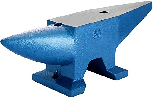 VEVOR Amboss 30 KG (66 LBS) Schmiede-Amboss für Schmiede Doppeltes Horn aus Stahl Schmiedwerkzeug robust
