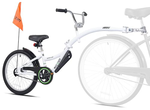 Kazam Co-Pilot - Rimorchio per bicicletta, 50,8 cm, colore: Bianco