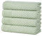 Great Bay Home Grüne Badetücher, 100 % Baumwolle, 4er-Pack, 137 x 68 cm, Badetuch-Set – saugfähige, langlebige, schnell trocknende Handtücher für Badezimmer – niedrig gedrehte, zweilagige dekorative