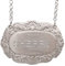 Large Pewter Decanter Label on Chain (Sherry)