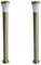 2x hochwertige Edelstahl Außen-Steh-Wege-Leuchte-Lampe SIEGEN Kunststoff-Schirm weiß 1x E27 H: 100cm D:12cm IP44 Gartenbeleuchtung (2x Stehleuchte)