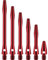 DESIGNA DARTS Dart-Schäfte aus Metall, 3 Sets eloxiertes Aluminium, kurz, rot, 35 mm