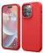 elago Liquid Silicone Case Compatible with iPhone 14 Pro Case (6.1), Premium Silicone, Full Body Protection - 4 Layer Shockproof Phone Cover, Anti-Scratch Soft Microfiber Lining (Red)