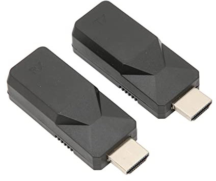 ASHATA Extensor HDMI 1080P Inalámbrico Portátil, Receptor Transmisor y Adaptador de Extensión para Monitor, Proyector, HDTV