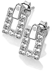 Hot Diamonds 925 Sterling Silver Diamond & White Topaz Echo Earrings