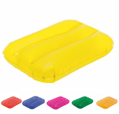 ANTEVIA - Coussins gonflables de Plage ou Camping 25 x 32cm | Plus DE 20 MODÈLES | Matelas bouée Piscine | Matière: PVC (Égeo Jaune)