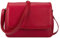 Handtasche Damen Leder mittel klein Lederhandtasche Schultertasche Frauen Damentasche Echtleder weich Alessandro Florenz 12975 Auswahl + Schlüsselmäppchen (Bordeaux Love (rot))