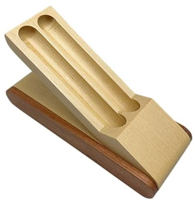 Stiftebox aus Holz für Einzel-/Doppelstifte, Präsentationshülle, Organizer-Box, Aufbewahrungsbox, Stiftsammeletui, Stifteetui, Präsentationsbox für Erwachsene, für 2 Stifte, Füllfederhalter,
