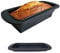 Faltbare Silikon Backformen und Brotbackformen - Platzsparende Kastenform zum Backen - Brotformen für Brot (Schwarz)