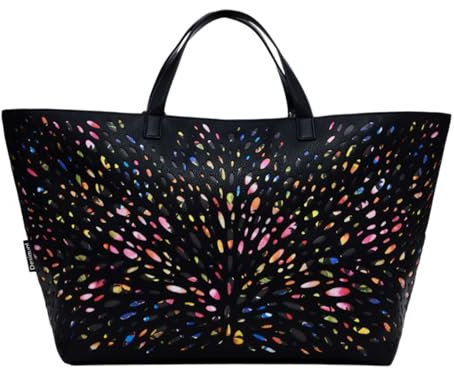 Desigual Women's Accessories PU Shopping Bag, Black