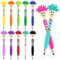 Vilomdur 12PCS Bolígrafos Divertidos Retráctiles, Bolígrafos Multicolores Trapeador, Tableta Pluma Divertida Pantalla Táctil, 3 en 1 Creativos Bolígrafos para Niños Suministros Escolare Oficina