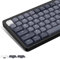 LQXQ Low Profile Keycaps 144, PBT Keyboard 75 percent, Keycaps for ANSI US 60% 65% 75% 80% 100% Cherry Gateron MX Mechanical Keyboard Switch, Grey