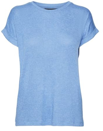 VERO MODA Damen Vmbrianna Ss O-Neck Boo Rep Pullover