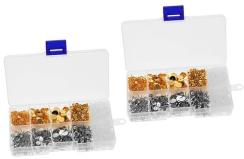 NUOBESTY 2 Boxen Ohrring Zubehör Rohlinge Für Ohrstecker Basis Rohlinge Für Ohrstecker Basis Für Ohrringe Basis Für DIY Ohrringe Pfosten Und Rückseiten Ohrring Einstellungen
