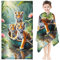KIDSLOVE Tiger Strandtuch 90x180 cm Badetuch Waldtier Tiger Strandlaken Handtücher 50x100cm Für Kinder Tiger Badetuch Groß 100x200cm Microfaser Handtücher Handtuch (3,80 x 150 cm)