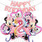 Minni Geburtstagsdeko 2 Jahre, Minni Geburtstag Party Deko, Themed Geburtstag Dekorationen, Für Kinder Mädchen Geburtstag Dekoration, 8 Stück Rosa Extra Großer Aluminiumfolienballon