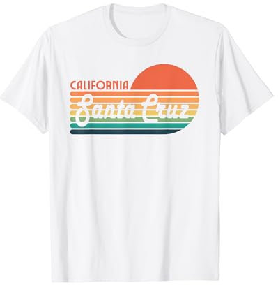 Santa Cruz CA California Surfer 70er 80er Kalifornien T-Shirt