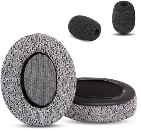HAIZEEN Ohrpolster Kompatibel mit EKSA E900 PRO E900 Gaming Headsets Ohrpolster Ersatzkissen (Atmungsaktiver Stoff/Hochwertiger Schaumstoff)