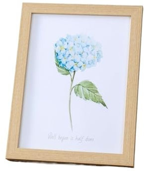 WANGSHAOWEI Bilderrahmen Holz-Fotorahmen for Aufhängen an der Wand, 10 x 15, 15 x 20, 20 x 25 cm, A4, Holz-Bilderrahmenständer for Bilder, Foto-Dekor, Erinnerungsgeschenk Fotorahmen(Brown,8inch)