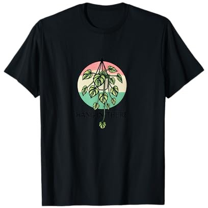 Appendere in là Pothos Pianta D'appartamento Illustrazione Maglietta