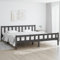 Iiaky Massivholzbett Bettgestell Bed Frame Bett Mit Bettkasten Hausbett Bett Massivholz Grau 180x200 cm