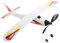 COSMEVIVI Plastic Airplane Toy Diy Flyer Elastic Bands Model Airplane Glider Random Style