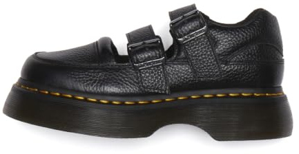 Dr. Martens Women's Buzz Mary Jane Shoes, Black Milled Nappa, 5UK, 7 US Women