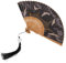 Alipis Silk Fan Japanese Pattern Bamboo Craft Fan Large Wall Decor Home Ornament