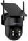 CZEview 2K Camera Surveillance WiFi Extérieure Solaire, Camera Exterieur Batterie sans Fil, Vision Nocturne Couleur, PIR Détection Humaine, Audio Bidirectionnel, Sirène d'Alarme (Noire)
