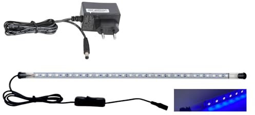 ZooPaul UV LED Tube Leuchte Einzeln 80cm für Aquarium Terrarium Abdeckung aus Plexiglas