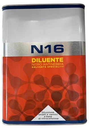 Diluente Nitro Export Antinebbia | Alta Qualità Professionale | Formato 1L / 5L | Evaporazione Controllata | Per Smalti e Vernici Nitro (5 Litri)