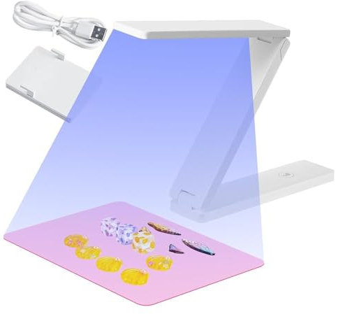 Uxsjakjsd UV Licht mit 18 Lampenperlen Große Lampe für Formen, Schmuckherstellung, DIY-Basteln A