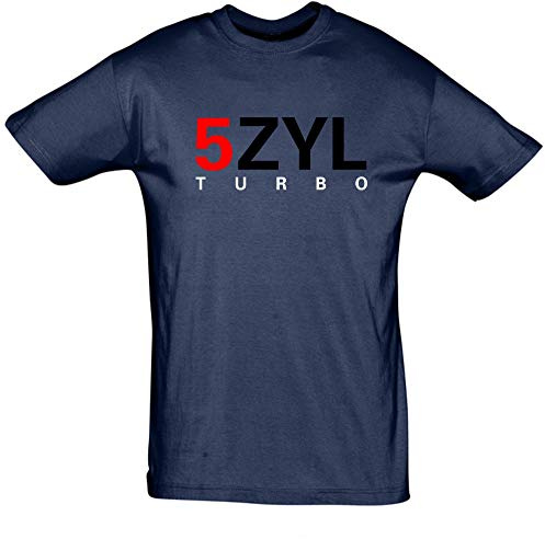 5 Zylinder Turbo Shirt -Herren T-Shirt 5ZYL Turbo