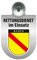 Einsatzschild Windschutzscheibe incl. Saugnapf - Rettungsdienst im Einsatz - incl. Wappen nach Wahl - 309354 Farbe Region Baden