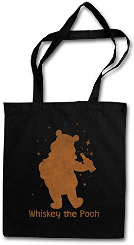 Urban Backwoods Whiskey The Pooh Hipster Bag Beutel Stofftasche Einkaufstasche