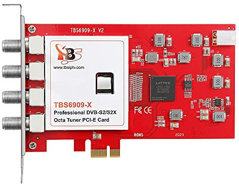 TBS 6909X DVB-S / S2 / S2X 8 Tuner PCI Express Digitale Satelliten-TV-Karte für Live-TV