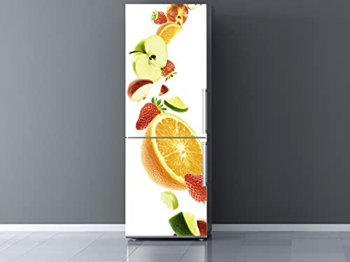 Oedim Pegatinas Vinilo para Frigorífico Frutas | 185x60cm | Adhesivo Resistente | Pegatina Adhesiva Decorativa de Diseño Elegante