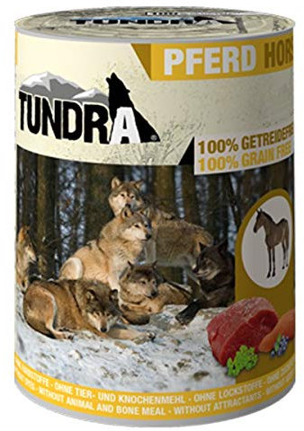 Tundra Hundefutter mit Pferd Nassfutter - getreidefrei (6 x 800g)
