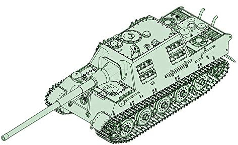 Trumpeter 757165-1/72 Jagdtiger mit 128mm pal 44L-61 - Maßstab 1:72