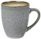 BITZ Kaffeetasse/Kaffeebecher, Tasse aus robustem Steinzeug, 30 cl, grau außen/cremefarben innen